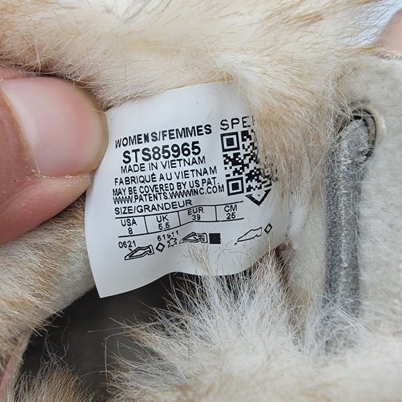 Sperry Top Sider Womens 8 Pink Faux Fur Lined Saltwater 1 Eye Cozy Rain Boot - Picture 7 of 14